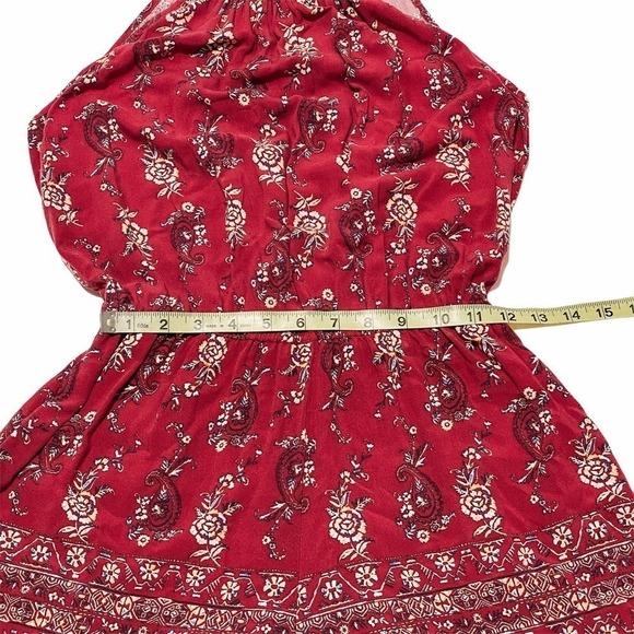 MOSSIMO Supply Co. Red Printed Romper Size Medium - Picture 7 of 12